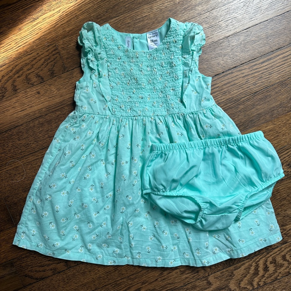 Carters spring flower dress (18mos)